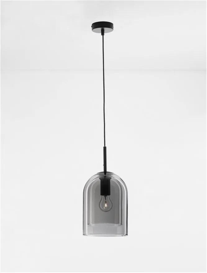Lustra, Pendul modern Velor fumuriu 18cm
