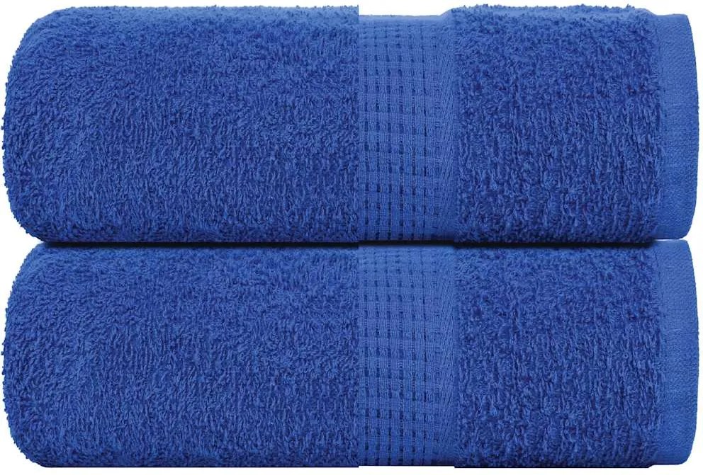 vidaXL Prosoape de baie, FROGN, 2 buc., albastru, 30x30 cm, 360 g/m²