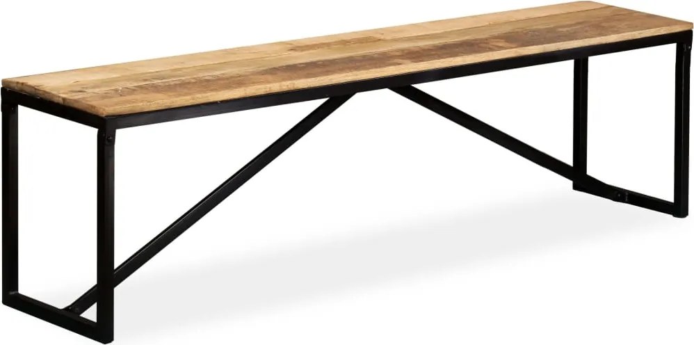 vidaXL Bancă din lemn masiv de mango, 160 x 35 x 45 cm