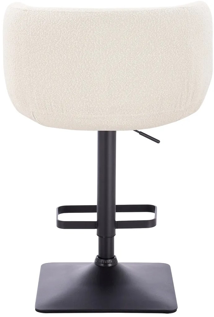 HR333KW Scaun Boucle Crem cu Bază Neagră