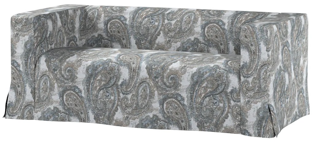 Husă canapea Klippan cu 2 locuri, lungă, cu pliuri contrastante