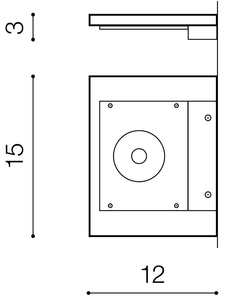 Aplica perete LED ambientala design modern LAMBDA alba ZZ AZ3345