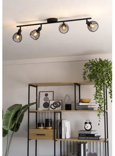 Spot Eglo 901042 SONNINO 4xE14/40W/230V negru