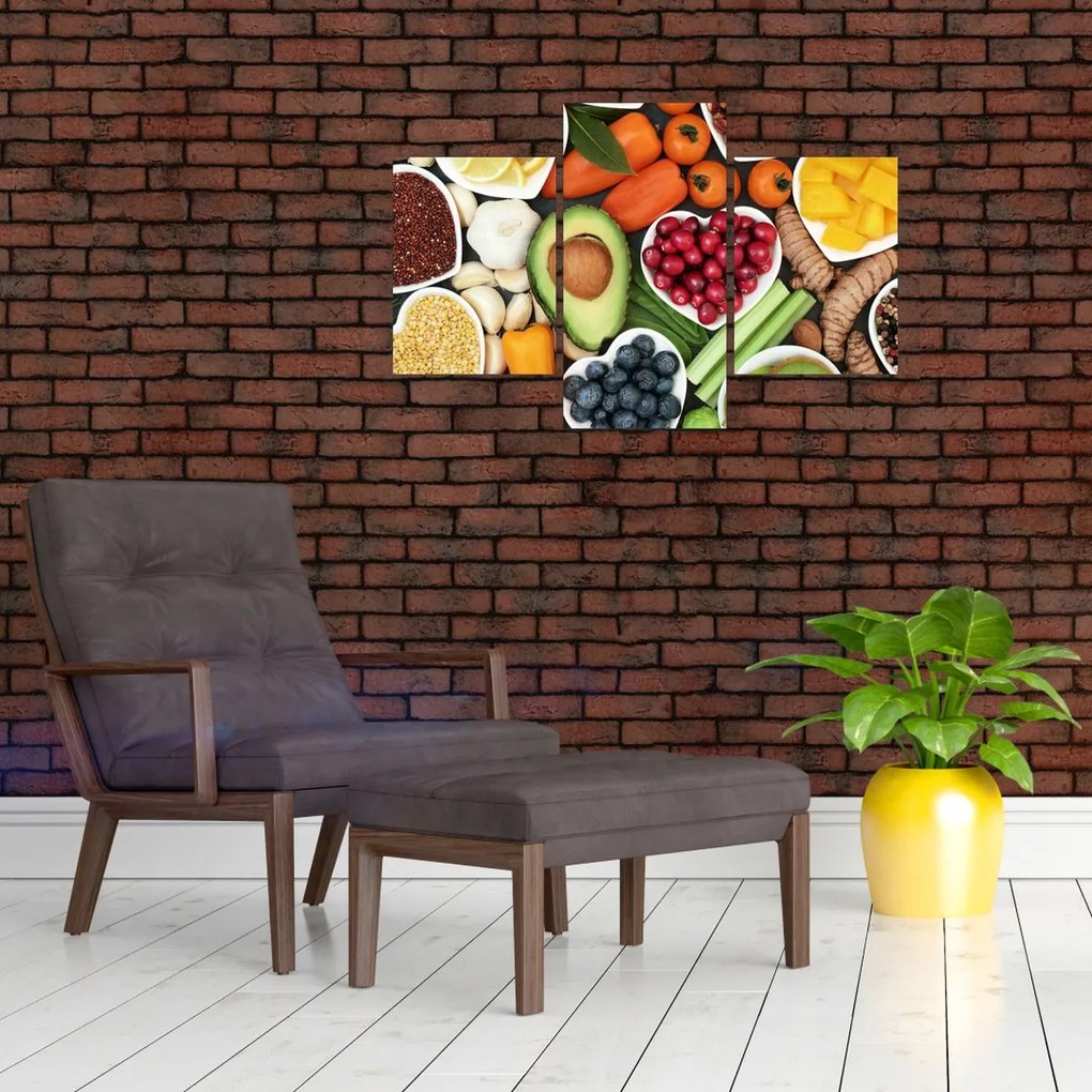 Tablou - Alimente sănătoase (90x60 cm)