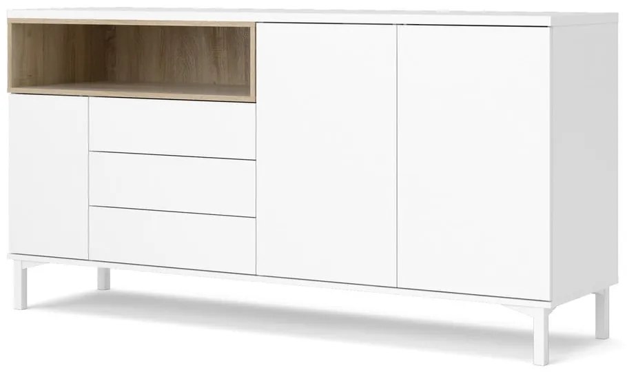 Comodă albă 176x90x49 cm Roomers – Tvilum