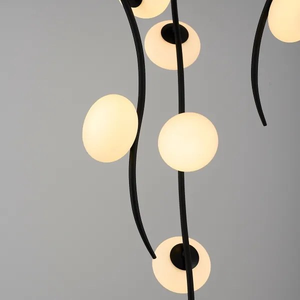 Plafonieră aplicată LED GELA 18xLED/3W/230V 3000K neagră