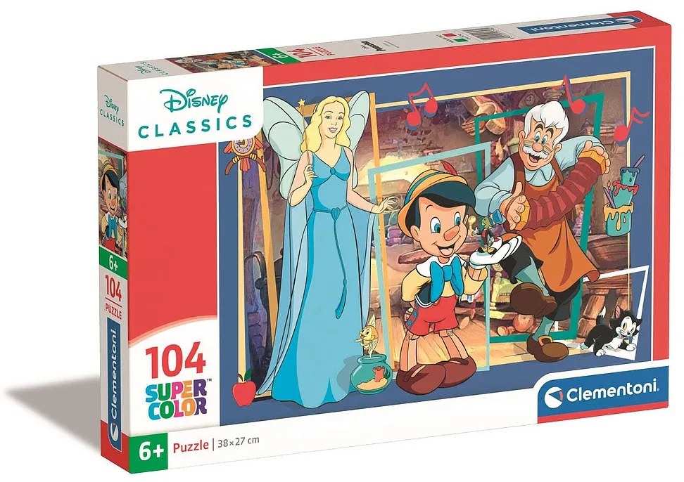 Disney Classics Pinocchio Puzzle Clementoni cu 104 piese