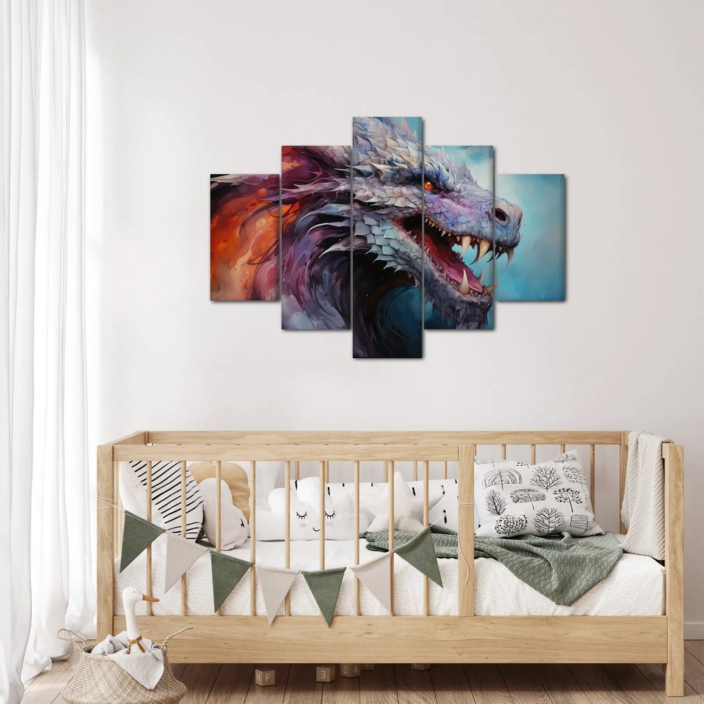 Tablou - Ilustrație a unui dragon (150x105 cm)