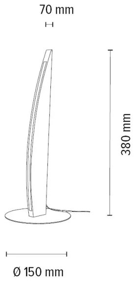 Spot-Light 7017404100000 - Lampă de birou LED dimabilă DUBAI LED/4W/230V, stejar