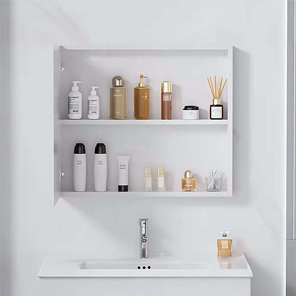 Set mobilier de baie cu lavoar Astor 60 cm Alb