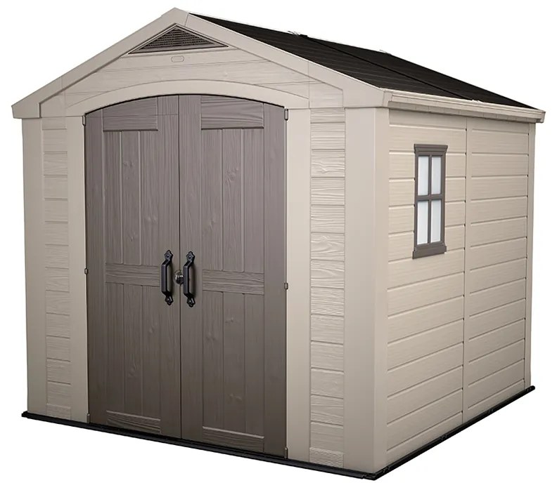 Casuta de gradina Factor 8x8 Indoor STD - BRW557- Bej- taupe