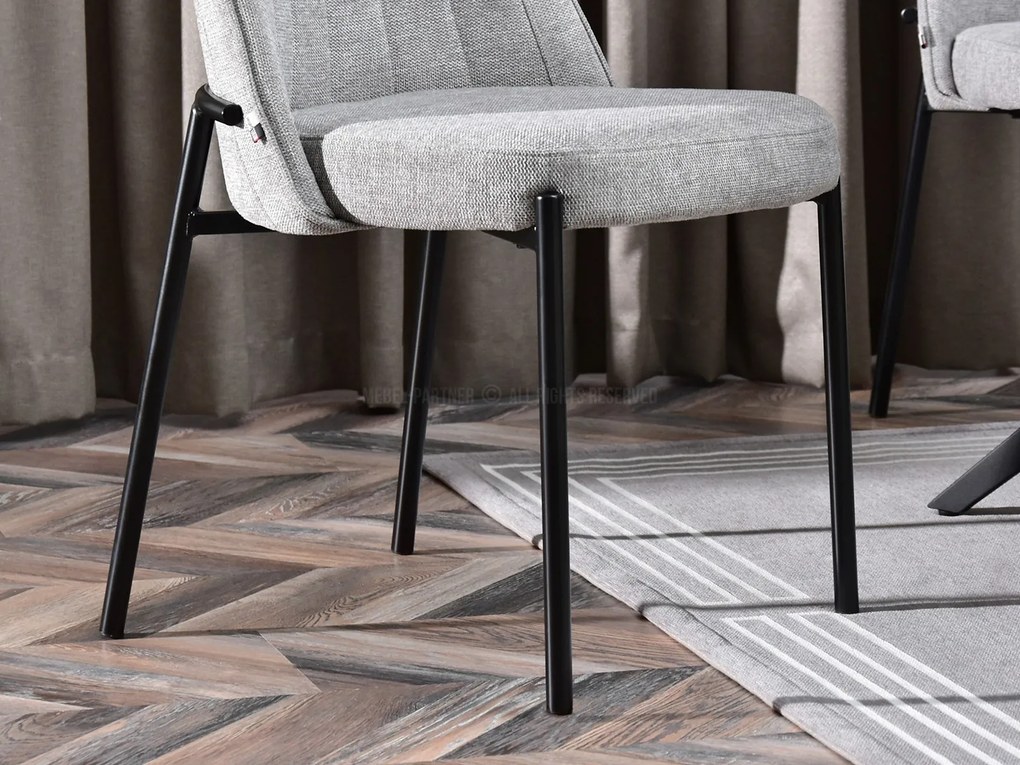 Scaun Ella (gri + negru). Promo -13%. 1111044