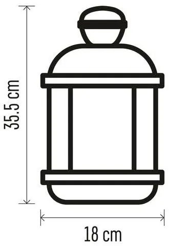 Decorațiune LED de Crăciun 1xLED/3xAAA neagră
