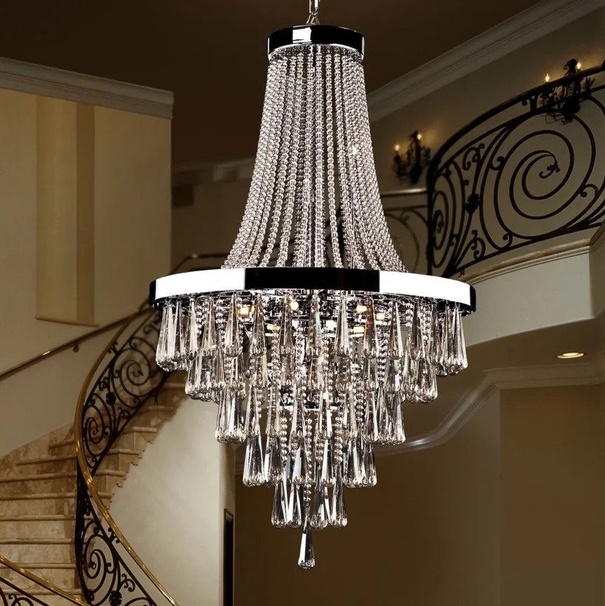 Candelabru cristal K9 cu telecomanda design elegant PALACE SV-810637D
