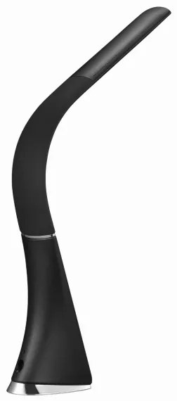 Lampă de birou LED reglabilă cu afișaj, 7W/5V, negru