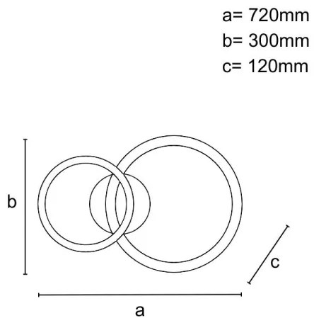 Plafonieră LED dimabilă 55W/230V 3000-6500K + telecomandă