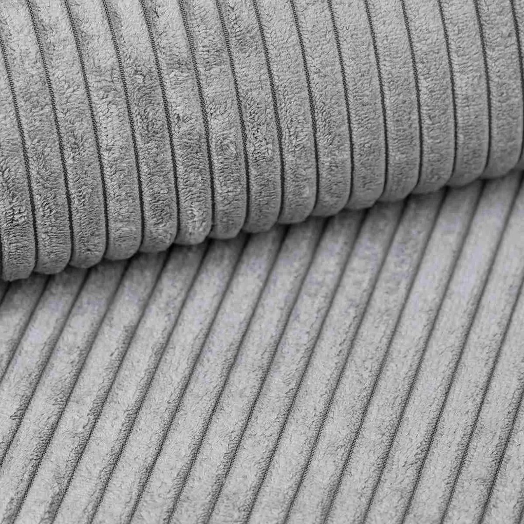 Canapea colt extensibila SMART COSARO gri deschis, cu colt bilateral + 2 perne CADOU