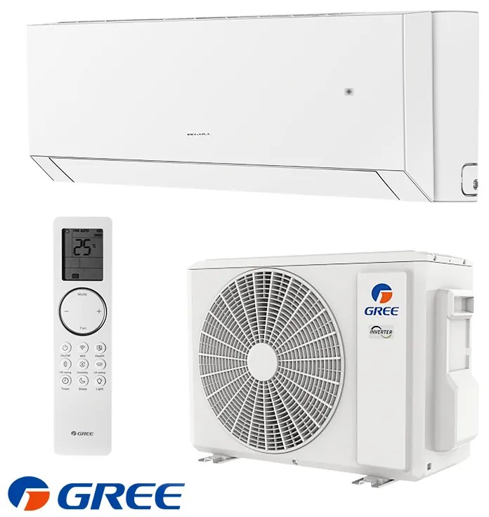 Aparat de aer conditionat inverter Gree Clivia GWH18AUDXD-K6DNA2A, 18 000BTU, 34 m², A++/A+, Wi-Fi, R-32, Alb