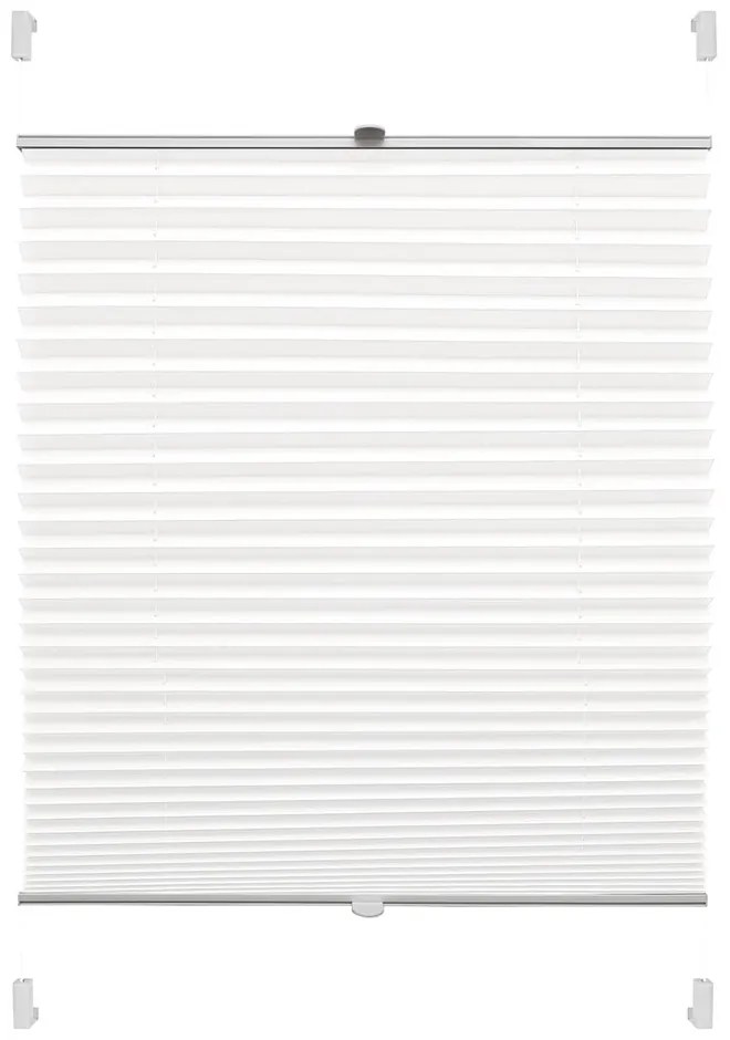 Jaluzea albă 72,5x150 cm Plisé Verona – Gardinia
