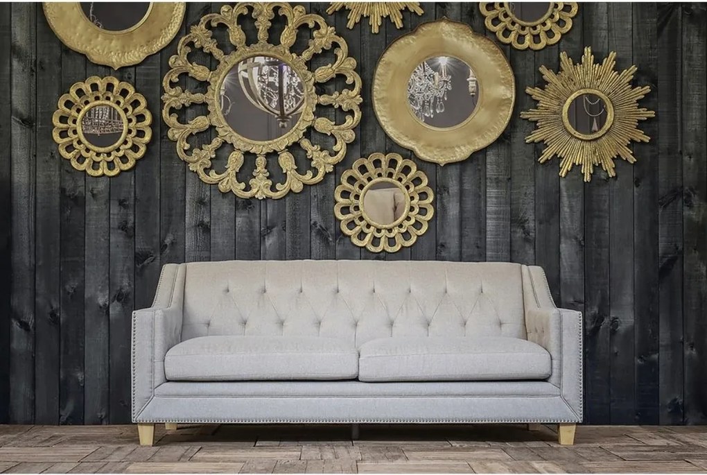 Oglinda decorativa din lemn tropical ALIXAN, 60cm 23925 VH