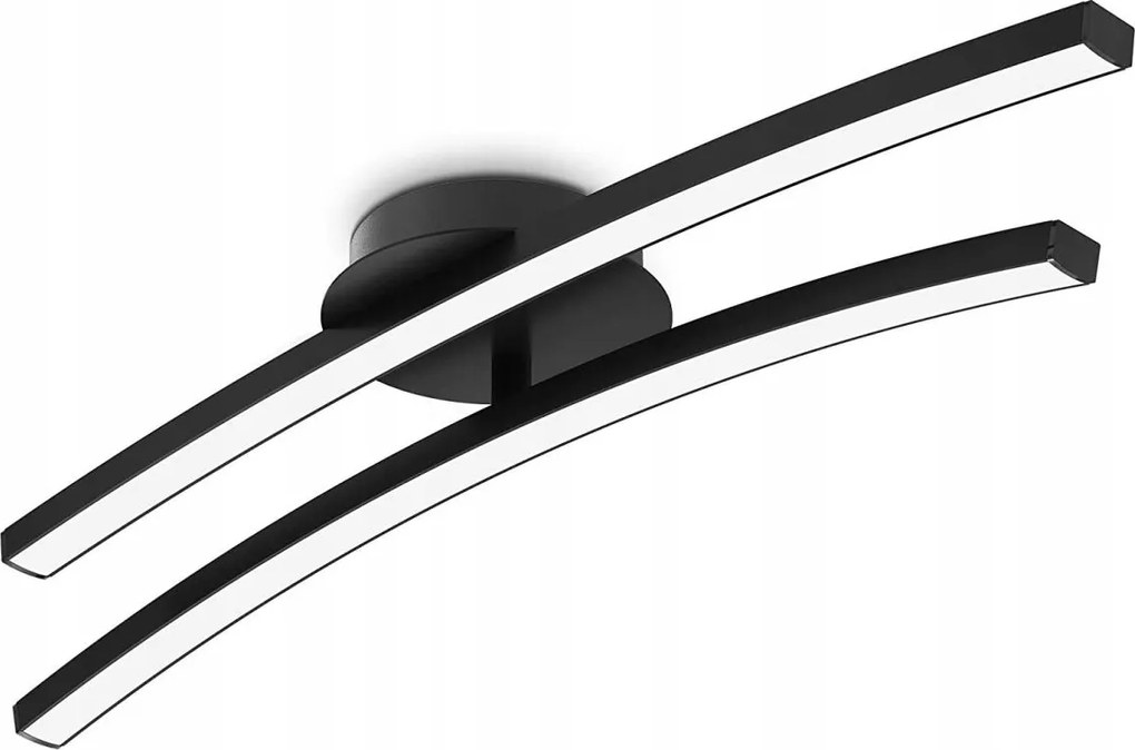 Plafonieră LED 2xLED/6W/230V 3000K neagră