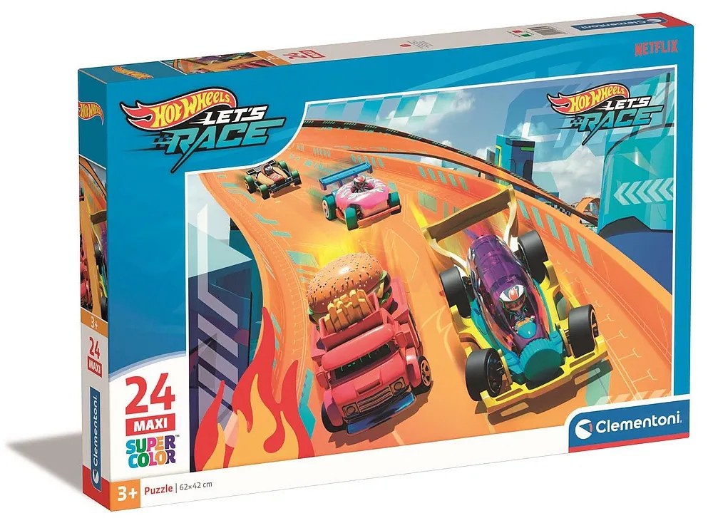 Hot Wheels Fire Track Puzzle maxi Clementoni 24 piese