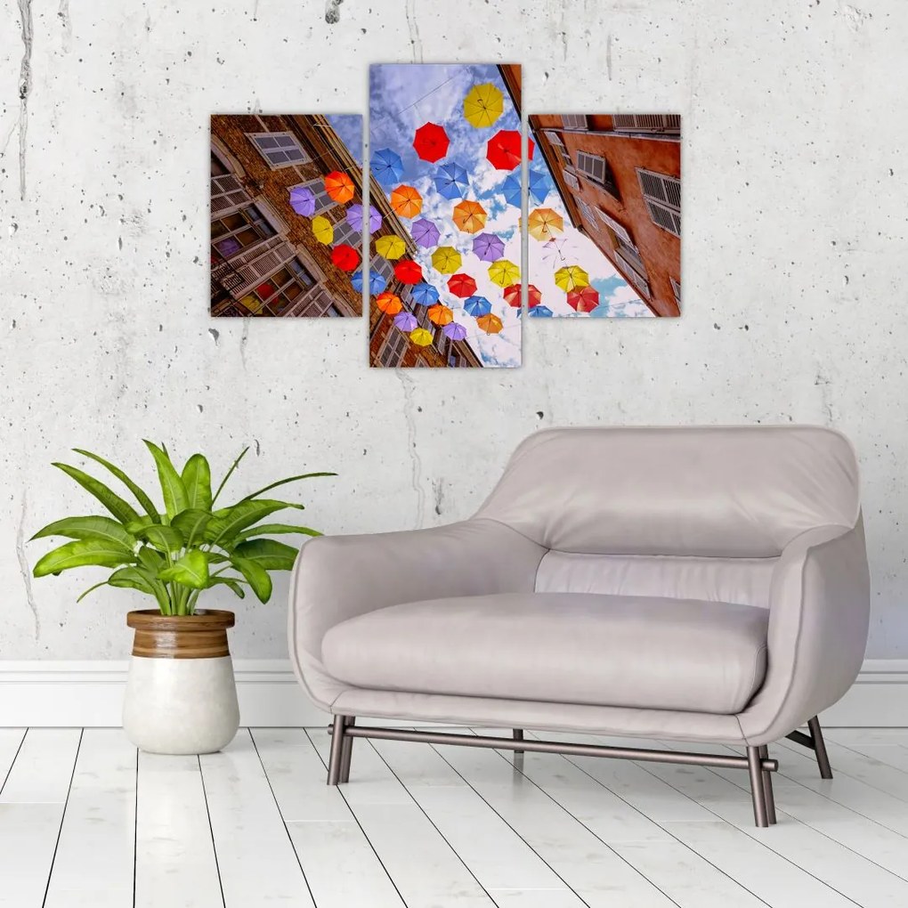 Tablou - Umbrele colorate (90x60 cm)