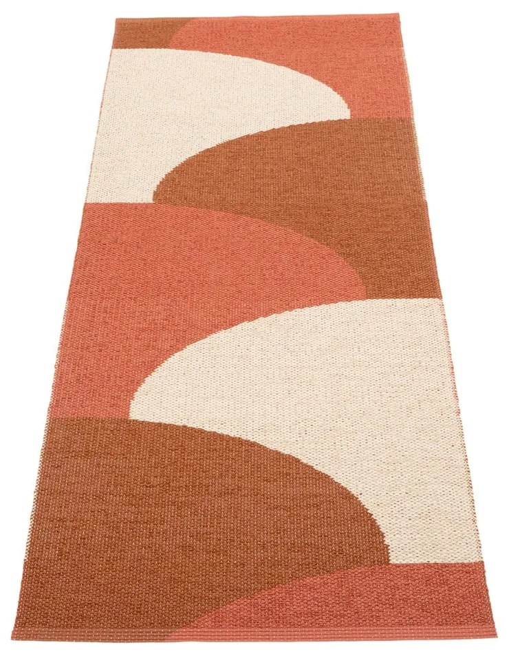 Covor tip traversă pentru interior și exterior cărămiziu 70x180 cm Hill Brick Rust – Pappelina