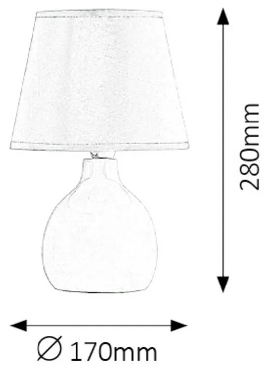 Lampă de masă Rabalux 4475 Ingrid, crem