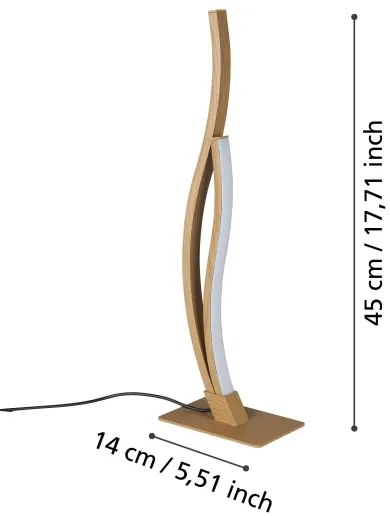 Lampă LED de masă Eglo 901213 GRISOLIA LED/12W/230V 4000K bej