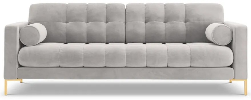 Canapea Bali 4 locuri velvet/picioare gold L217 cm