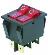 Intrerupator dublu ON/OFF 6 contacte ingropat 16A 11-06