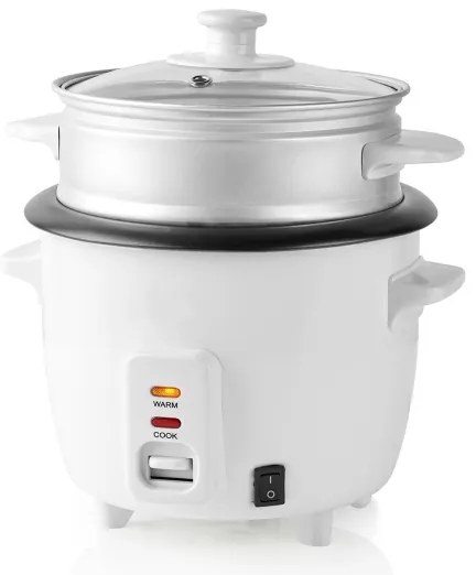 Aparat de gătit orez 300W/230V 0,6l alb Nedis KARC06WT