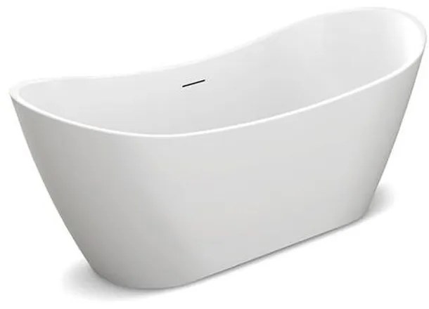 Cada freestanding Rune Runolf acril alb lucios 160x78 cm