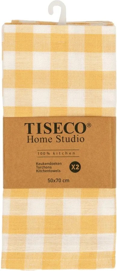 Prosoape de vase 2 buc. din bumbac 50x70 cm Gingham – Tiseco Home Studio