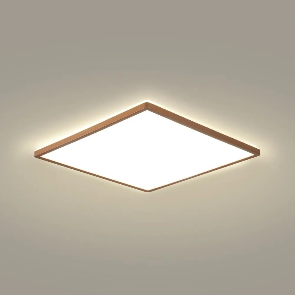 Brilagi - Plafonieră LED pentru baie ULTRA SLIM LED/24W/230V 42x42 cm roz auriu IP54