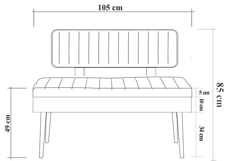 Bancă Vinoretta 1 (Pin atlantic + gri). 1106599