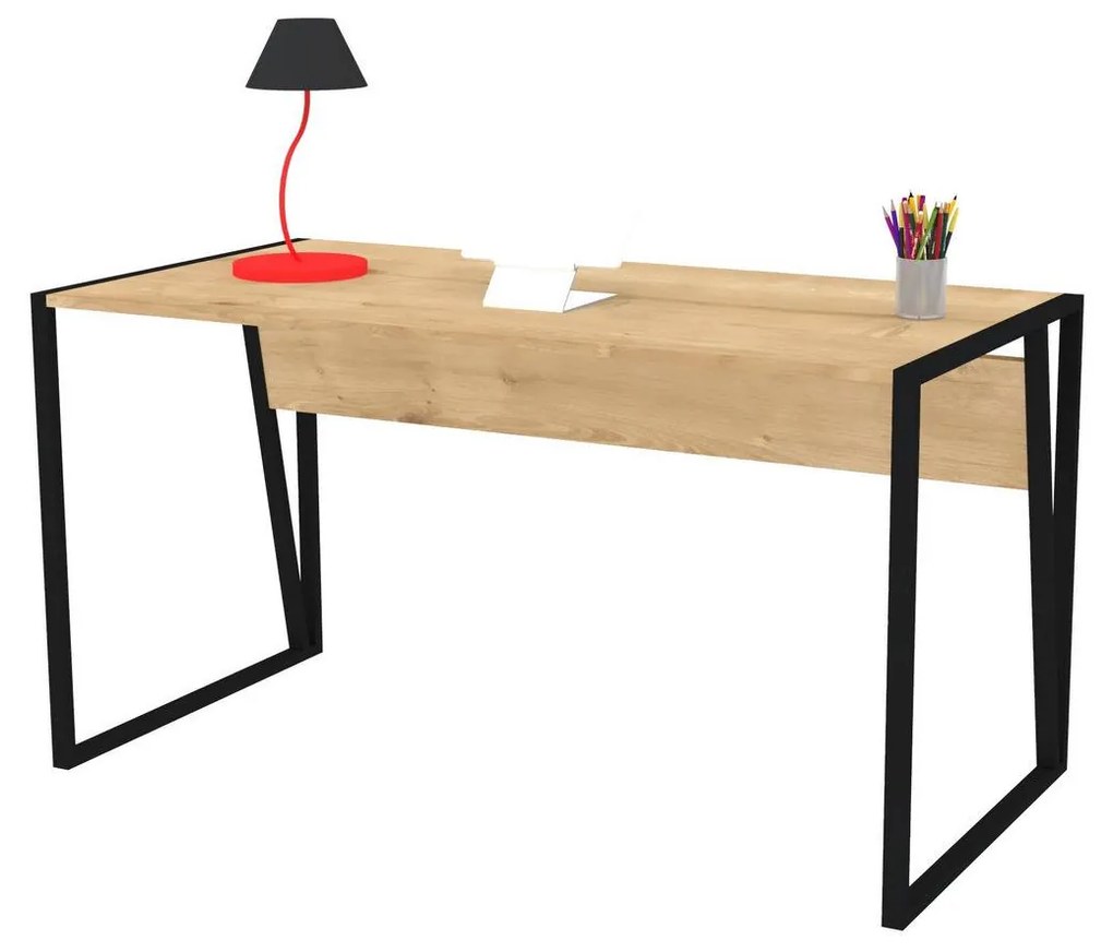 Masă PC Lesake 2 (stejar zafir + negru) . 1094936