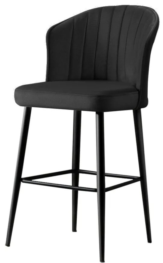 Set de scaune de bar Rubi Black, 4 buc., 4 buc