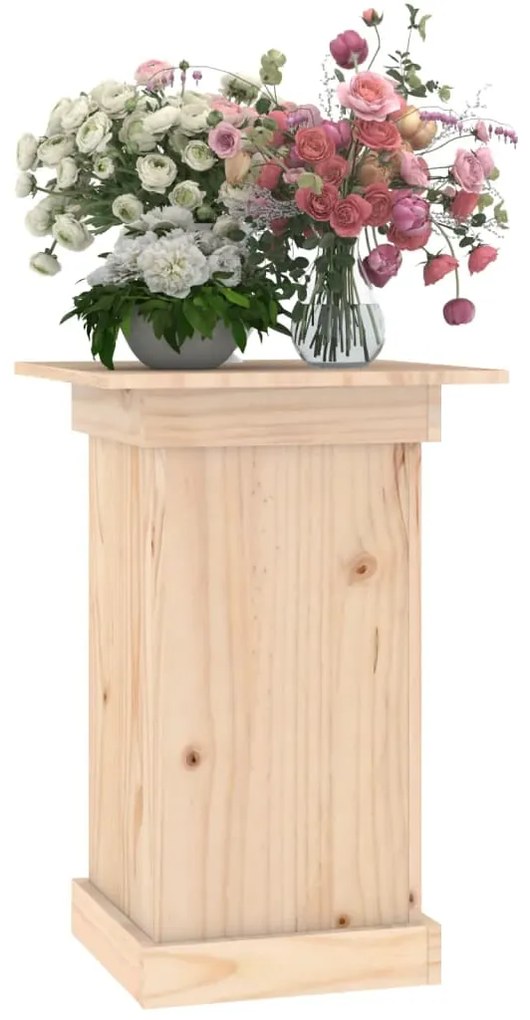 Suport pentru flori, 40x40x60 cm, lemn masiv de pin Maro, 40 x 40 x 60 cm