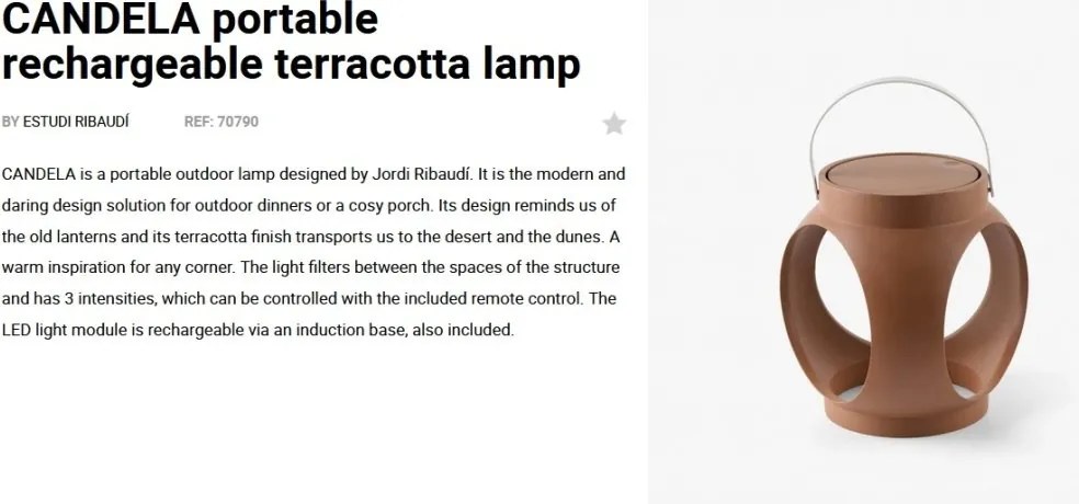 Lampa LED portabila iluminat exterior decorativ IP67 CANDELA