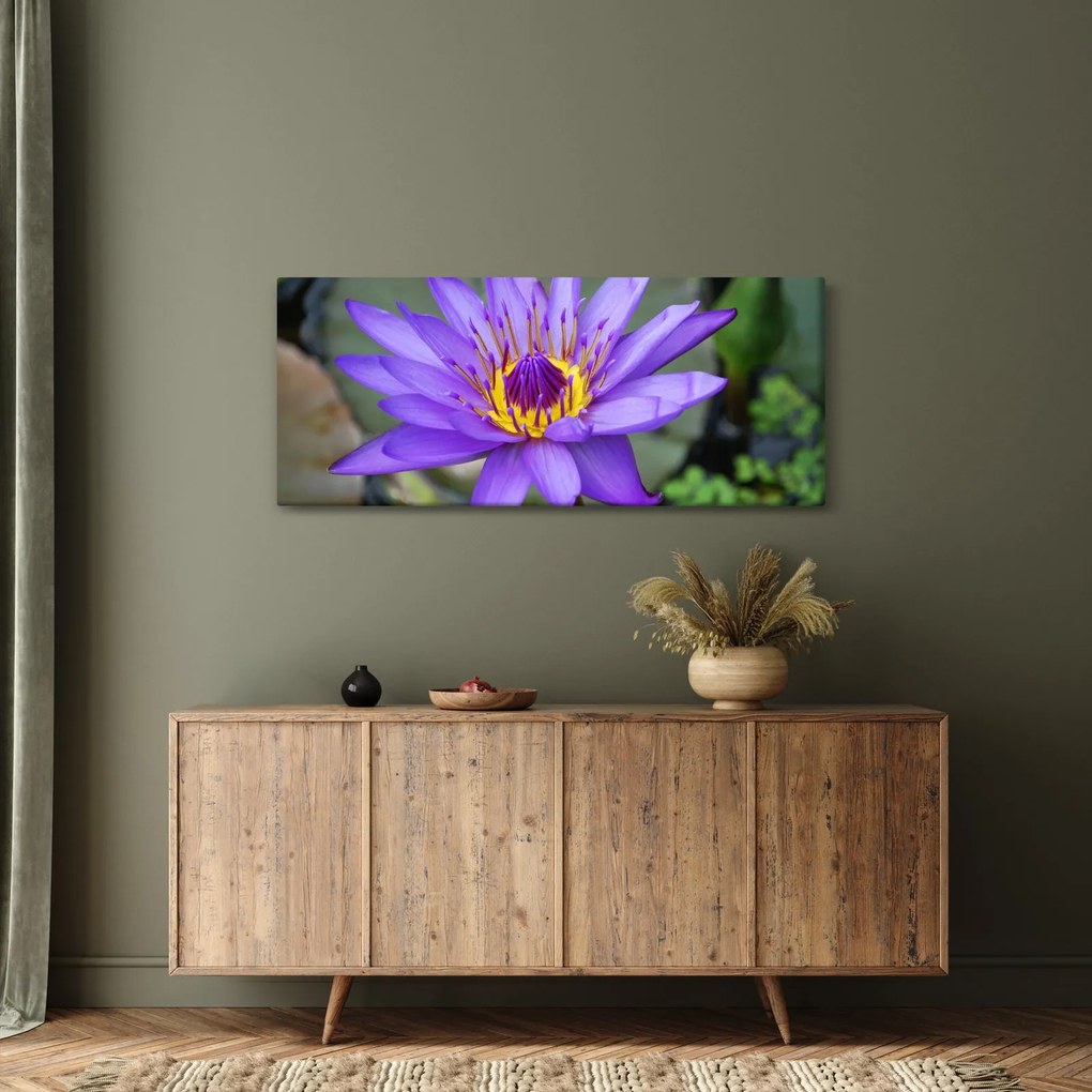 Tablou - Floare violet (120x50 cm)