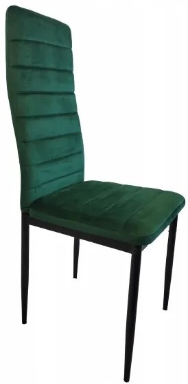 JAKS SCAUN DE SUFRAGERIE VELVET BLACK - VERDE