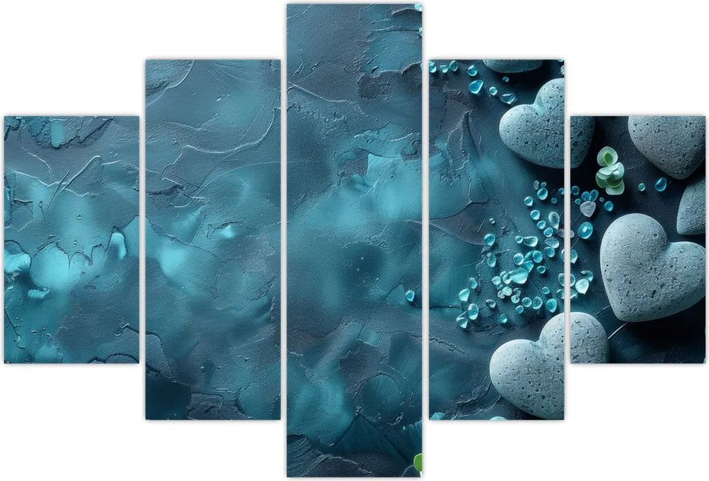 Tablou - Pietre în formă de inimă (150x105 cm)