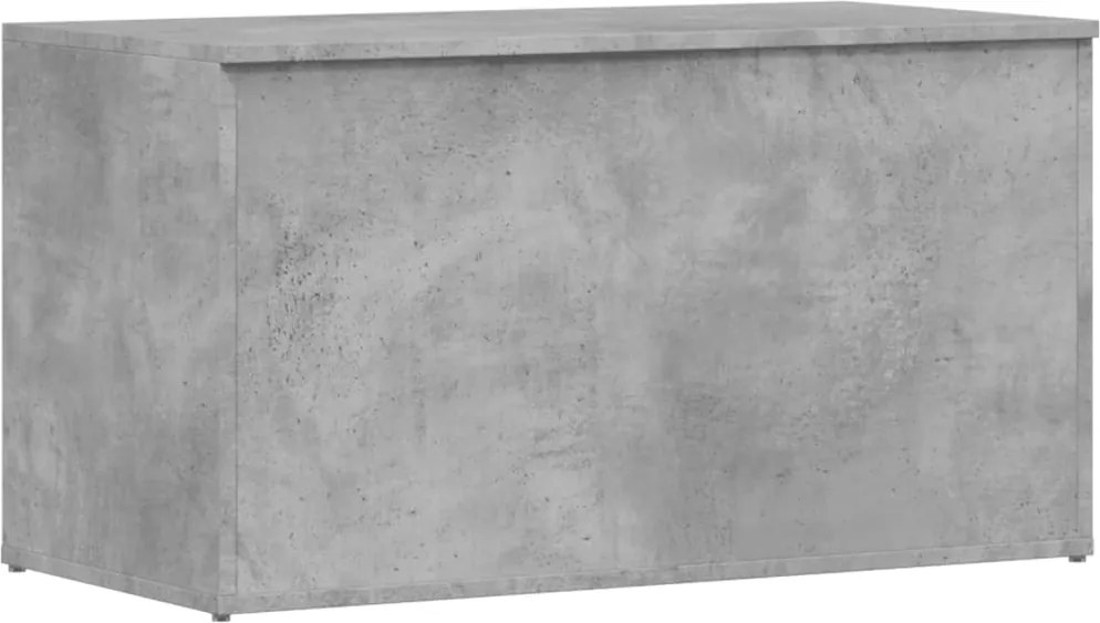 vidaXL Cufăr de depozitare, gri beton, 84x42x46 cm, lemn compozit
