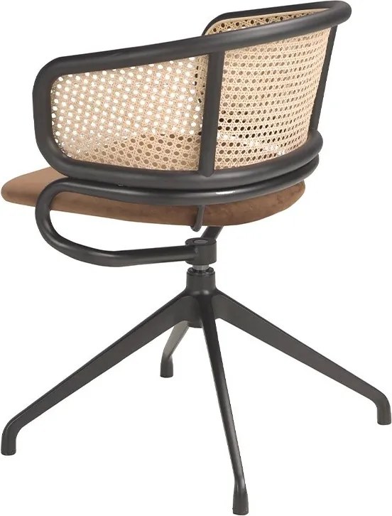 Scaun pivotant design modern Rattan