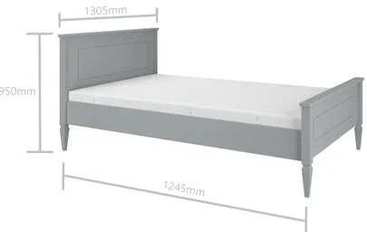 Pat copii Ines gri 120x200 cm