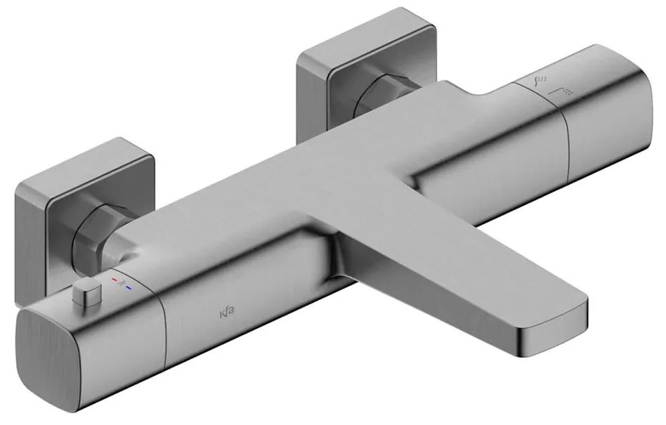 Baterie termostatică pentru cadă KFA Armatura MALAGA 5754-010-61, gri metalizat