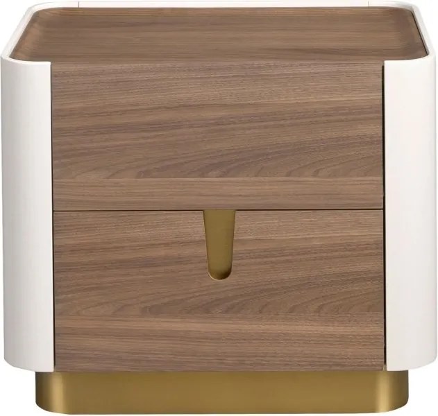 Noptiera deosebita design LUX Walnut-Bej