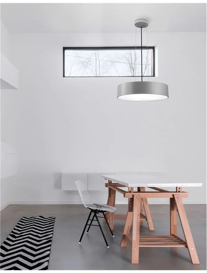 Lustra design modern Ø50cm Finezza gri NVL-550402